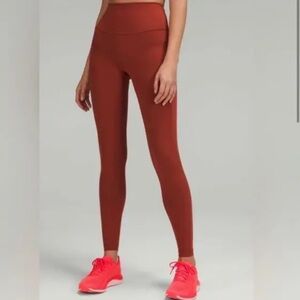 Wunder train High Rise tight 28” size 10 cayenne color